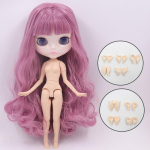 ICY DBS Blyth Lėlė I&scaron;raižytos Lūpos Veidas Balta Oda Jungiamas Kūnas 1/6 BJD Speciali Kaina OB24 Žaislas Dovana 30cm height doll