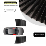 Magnetinės stumdomos automobilio užuolaidos nuo saulės langų privatumui Rear Two Pieces - Magnetic Track All-Season