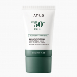 Anua Heartleaf &scaron;ilkinis drėkinamasis apsauginis kremas nuo saulės (50 ml) &ndash; Ne nanodalelių mineralinis apsauginis kremas nuo saulės su &scaron;irdialapio ekstraktu, SPF50+, Korėjieti&scaron;kas 50ml