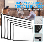 16:9 3D Sulankstomas 60/72/84/100/120/150 colių 16:9 HD Projektoriaus Ekranas Apsaugotas nuo Rauk&scaron;lių Projekcinis Kino Ekranas Naujas 60 inch