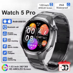 2025 Naujas laikrodis GT5 Max I&scaron;manusis laikrodis HD AMOLED ekranas NFC GPS seklys Bluetooth skambutis Sveikata Vandeniui atsparus i&scaron;manusis laikrodis Vyrams Moterims Huawei Black Steel 2A
