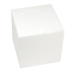 Cube en polystyr&egrave;ne 15x15x15cm rayher