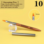 Sandalwood Nail Design Art Pen Nail Construction Tapybos &Scaron;epetys UV Gel Prailginimo Pie&scaron;imas Carving Pen Diy Manikiūro įrankis as the picture