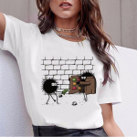 Juokingi &bdquo;Totoro&ldquo; mar&scaron;kinėliai, moteri&scaron;ki mar&scaron;kinėliai &bdquo;Spirited Away&ldquo; mar&scaron;kinėliai studijos &bdquo;Ghibli&ldquo; mar&scaron;kinėliai japoni&scaron;kai XXL balta