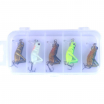 3,5 cm 3g masalas Bioninis dirbtinis svirplių žvejybos masalas 5 spalvų imitacinis žiogų žūklės jūroje masalas KC0055B 5pcs