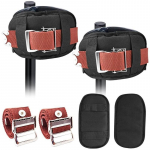 2 pakuotės gipso kartono vaik&scaron;čiukų atsarginės dalys, patogūs vaik&scaron;čiukų pamink&scaron;tinimai, apsauginiai pamink&scaron;tinti kojų dirželiai gipso kartonui, nailoniniai reguliuojami vaik&scaron;čiukų kojų dirželiai one size juoda