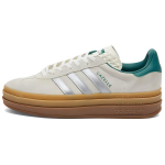 Adidas Gazelle Bold moteri&scaron;ki sportbačiai, balti, metaliniai, žali, kreminės spalvos, koledžo žali, JI0328 38