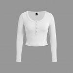 Moteri&scaron;kos mados laisvalaikio pavasario rudens vienspalvės spaudos palaidinės ir mar&scaron;kiniai ilgomis rankovėmis su i&scaron;kirpte M