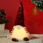 Kūrybingas &scaron;vytintis nyk&scaron;tukas Kalėdų senelis nyk&scaron;tukas kalėdinis papuo&scaron;imas su skrybėle Dovana miela animacinė pliu&scaron;inė lėlė Naujųjų metų dovana