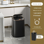 Automatinė i&scaron;mani indukcinė &scaron;iuk&scaron;liadėžė namams &ndash; Didelės talpos svetainei, virtuvei, voniai Long-lasting Battery - Rechargable