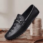 Vyri&scaron;ki batai Oda Natūrali Pavasaris Vyri&scaron;ki mokasinai Mada Odiniai loaferiai Vyrams Prabangūs Dideli dydžiai 37-45 Vyri&scaron;ka kasdienė avalynė 45 juoda