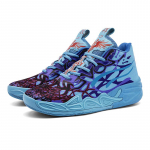 Nauji trijų kamuolių ketvirtos kartos krep&scaron;inio bateliai auk&scaron;tu aulu nauji studentų berniukų ir paauglių realaus kovos cemento sportiniai bateliai 37