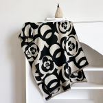 &Scaron;alikas Rudens Ir Žiemos &Scaron;alis Japoni&scaron;ko Ir Korėjieti&scaron;ko Stiliaus Imituotas Ka&scaron;myras Mink&scaron;tas Imituotas Ka&scaron;myras Kamelija Atsparus &Scaron;alčiui Atmosferi&scaron;kas &Scaron;iltas &Scaron;alikas 185*65cm juoda