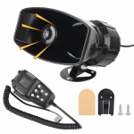 12V 100W Policijos Sirena Oro Ragelis Garsiakalbis Automobilio Įspėjimo Signalizacija Megafoninė 120DB Garsus Daugiatonis & Klaksonas Automobilio Ragelis 12V juoda