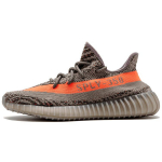 adidas Yeezy Boost 350 V2 Beluga Unisex sportbačiai, pilki, plieno-pilki, saulės-raudoni, BB1826 44⅔ red