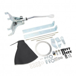 Automatinis pavarų perjungiklis HRC12 940 12 colių chromuotas perjungiklio svirtis pavarų dėžės perjungiklis tinkamas H350 Turbo 350 pavarų dėžei