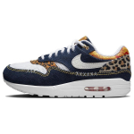 Nike Air Max 1 Premium Džinsinis Leopardas Vyri&scaron;ki Sportbačiai Mėlyni I&scaron;plauti-Tamsiai Mėlyni Pikanti&scaron;kai Raudoni FJ4452-432 44