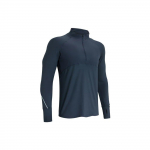 Under Armour Qualifier 2.0 pusiau užsegamas auk&scaron;tu kaklu ilgomis rankovėmis džemperis vyri&scaron;ki vir&scaron;utiniai drabužiai pilkas 1365662-044 M