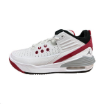 Air Jordan Max Aura 5 Balti Varsity Red Vyri&scaron;ki sportbačiai Wolf-Grey Black DZ4353-101 41