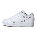 Hello Kitty x adidas Forum Low C Gėlių ra&scaron;to vaiki&scaron;ki sportbačiai Balti Debesies Baltumo Pagrindiniai Juodi IG0303 28