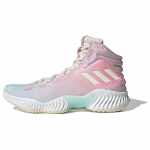 adidas Pro Bounce Mid 2018 Rožiniai Mėlyni Unisex Sportbačiai Balti IG4496 40⅔