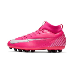 Nike Mercurial Superfly 7 Academy KM AG Patogūs Neslystantys Patvarūs Vidutinio Auk&scaron;čio Vaikų Futbolo Batai Vaikų Futbolo Batai Rožiniai DB5610-611 33.5