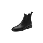 Madingi 2025 m. Nauji Rudens Tikros Odos Moteri&scaron;ki Batai Apvalus Pir&scaron;tas Storas Kulnas Batai Moterims Minimalistiniai Ankle Boots Žieminiai Batai Chelsea Batai 34