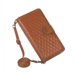 Tinka Samsung A52 5G Deimantinė Crossbody Kortelių Piniginė Odinis Dėklas Su Užtrauktuku Flip Odinis Dėklas Moteri&scaron;ka Pečių Rankinė A32 5G Samsung S23ULTRA brown
