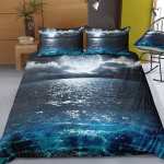 Dream NS Modern Nature patalynės komplektas 3D skaitmeninis spausdinimas Beach Coconut Grove vasaros miegamojo antklodės užvalkalas pagalvės patalynės komplektas Us Twin 173x218cm