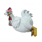 Labas rytas vi&scaron;tienos statulėlės dervos sėdinčios gulinčios vi&scaron;tos statulėlės skulptūros namų biuro darbalaukio knygų lentynos puo&scaron;mena Ornamento &scaron;ventės dovana B