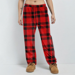 Pižaminės kelnės Miego drabužiai Kasdienės su rai&scaron;teliu Elastinio juosmens kelnės Patogios Tiesaus kirpimo Jogos Laisvos kelnės XL vynas