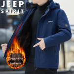JEEP SPIRIT Men's Hooded Short Sleeve T-Shirt 4XL