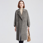 Women's Mid-Length Wool Blend Winter Coat S
