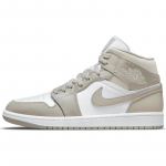 Air Jordan 1 Mid 'College Grey Linen' Jordan 554724-082 42.5
