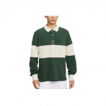 Nike Heritage &scaron;velnios apykaklės ilgomis rankovėmis polo mar&scaron;kinėliai vyrams vir&scaron;utiniai drabužiai HQ1749-323 M