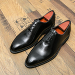 Nauji Raudonpadžiai Brogues Vyri&scaron;ki Juodi Verslo Formalūs Bateliai Suvarstomi Apvaliu Priekiu Pavasaris/Ruduo 38