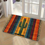 Vaivoryk&scaron;tės Juostelės Durų Kilimėlis Savybė Kaktuso Kilimas Sveikinimo Kilimėlis Lauko Kilimas Mink&scaron;tas Svetainės Kilimas Kilimas Miegamojo Namų Dekoras 50X80CM (1.6X2.6FT white