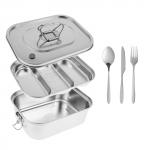 Nerūdijančio plieno bento dėžutė, metalinė prie&scaron;piečių dėžutė, maisto laikymo indai su užrakinamais spaustukais, prie&scaron;piečių užkandžių dėžutės darbui, mokyklai