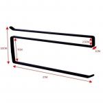 Popieriaus ritinėlių laikiklis rank&scaron;luosčių kabykla Plėvelės laikymo lentyna Vonios kambarys Be perforavimo laikymo lentyna Pakabinama lentyna Virtuvės servetėlių priedai juoda