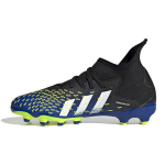 Adidas Predator Freak.3 MG J Demonscale - Karali&scaron;kai Mėlyni Geltoni Vaikams Sportbačiai Pagrindinė Juoda Debesėlio Balta Saulės Geltona FY0621 28.5