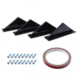 4 vnt. Automobilio modifikavimo spoileris Universalus automobilio galinio buferio lūpa Apsauga nuo susidūrimo Spoileris Anglies pluo&scaron;to Mini trikampis spoileris 4pcs Set
