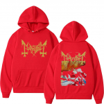Madingas Vintažinis Chaosas Juodųjų &Scaron;irdžių Au&scaron;ra Hoody Vyrams Moterims Roko Negabaritinis Sportinis Kostiumas Vyri&scaron;kas Mirties Juodo Metalo Hoodies S
