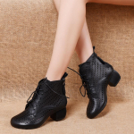 Madingi GKTINOO 2025 m. vasariniai ankle boots batai i&scaron; tikros odos moterims su vidutiniu arba auk&scaron;tu kulnu, užtraukiami i&scaron; nugaros, su i&scaron;pjovomis, kvėpuojantys Mujer Zapatos 5 beige
