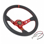 Universalūs automobilių priedai 14 colių 360 mm zom&scaron;iniai/PVC automobilių lenktyniniai vairai Deep Corn Drifting sportinis vairas