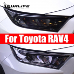 2 vnt. Automobilio priekinių žibintų apsauginė plėvelė Vinilinė apsauga Automobilio prekės Juodas TPU lipdukas Toyota RAV4 XA50 2022 2 pcs