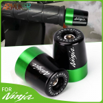 For Kawasaki Ninja 250 300 400 650 1000 1000SX ninja 650 Motorcycle CNC Handlebar Grips Handles Bar End Plug Cap NO LOGO Green1