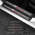 Car Door Sill Threshold Trunk Bumper Pedal Decal Stickers Cover For Hyundai i30 i20 i10 i40 Tucson Kona Sonata Veloster Elantra 1Pcs-N-Performance