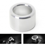 Silver Aluminum SideMirror Adjustment Button Knob Cover For Subaru WRX STI, etc