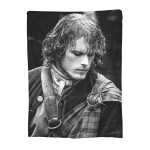Jamie Fraser Outlander pledas flanelinis &scaron;iltas sofos metamas pledas namams miegamajam biurui lovatiesė antklodė 30x40in