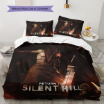 Silenthill Ra&scaron;tas Lovos Patalynės Antklodės Komplektas Antklodės Užvalkalas Pagalvės Užvalkalas Namų Dekoras Gimtadienio Dovana (1 * antklodės užvalkalas + 2 * pagalvės užvalkalai, be &scaron;erdies) 135x200cm